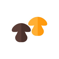 Shiitake Mushroom Flat Icon Logo Illustration Vector Isolated. Japanese Food and Restaurant Icon-Set. Suitable for Web Design, Logo, App, and Upscale Your Business.