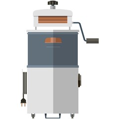 Old washing machine with wringer vector illustration
