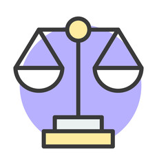 Balance Scale Vector Icon