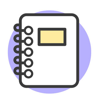 Steno Pad Vector Icon