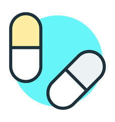 Capsules Vector Icon