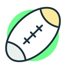 Rugby Vector Icon