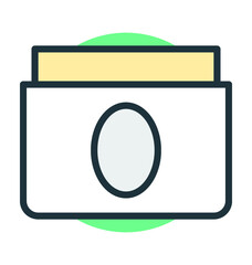 Cream Jar Vector Icon