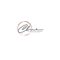 CL Initials handwritten minimalistic logo template vector