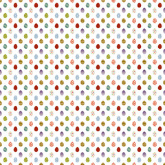 simple Easter egg small seamless pattern background illustration (white)