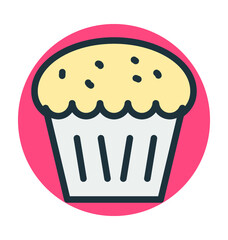 Muffin Vector Icon