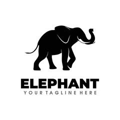 Elephant Logo Design Vector Illustration