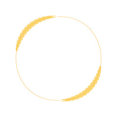 Rice symbol. Oat symbol vector. wallpaper. logo design.