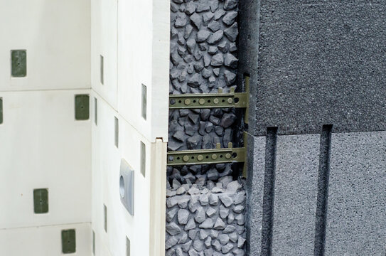 Close-up of wall building construction