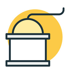 Coffee Mill Vector Icon