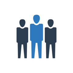 People team and group icon sign symbol