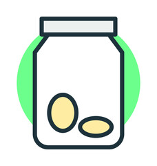Food Supplements Vector Icon