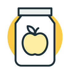 Apple Jam Vector Icon