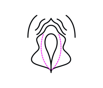 recommend clip art: vector vagina plastic surgery concept. medical operation Gynecology. Isolated illustration.
                    