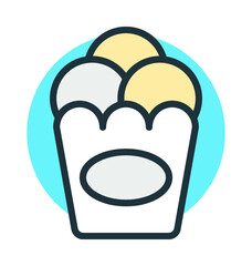 Eggs Box Vector Icon