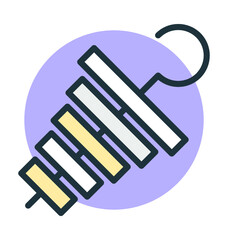 Skewer Vector Icon