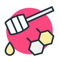 Honey Dipper Vector Icon
