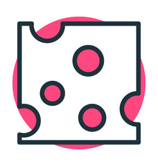 Cheese Slice Vector Icon
