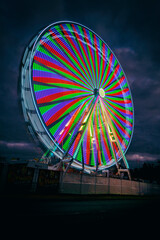 Rainbow Carnival Ride with Lights