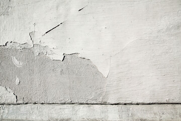 white cracked wall background or texture