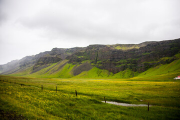 Obraz premium Summer landscape in Southern Iceland, Europe