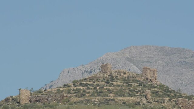 Remains of the old castle of Zalia, Alcaucin, Spain