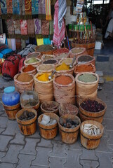 Fototapeta premium Shop of spices, Africa