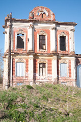 ruins of an old two-story  house