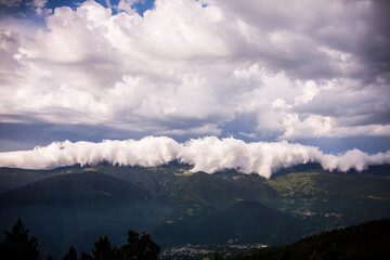 Fototapeta premium Summer landscape in La Cerdanya, Pyrenees, Spain