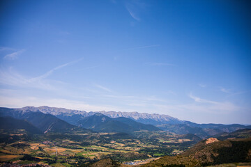 Summer landscape in La Cerdanya, Pyrenees, Spain