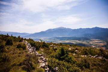 Summer landscape in La Cerdanya, Pyrenees, Spain