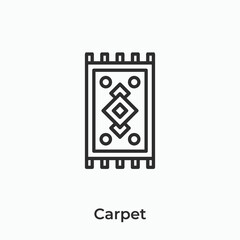 carpet icon vector sign symbol