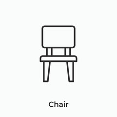 chair icon vector sign symbol