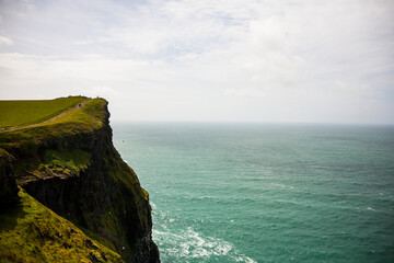 Spring landscape in Cliffs of Moher (Aillte An Mhothair), Ireland