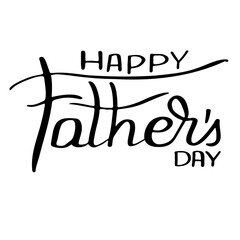 Hand drawn lettering Happy fathers day