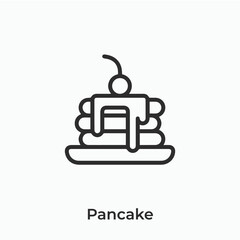 pancake icon vector sign symbol