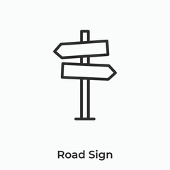 road sign icon vector sign symbol