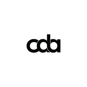 cda letter original monogram logo design