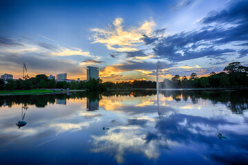Houston Hermann park conservancy Mcgovern lake in Texas