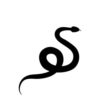 Snake Vector Icon, Viper Symbol, Serpent Sign