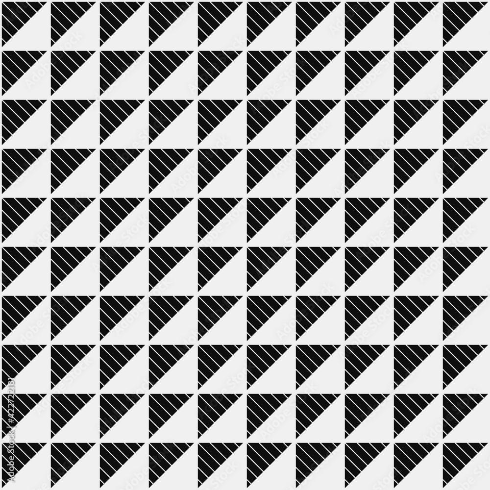 Aufkleber triangles pattern. seamless striped triangles pattern.