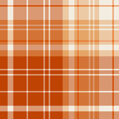 Seamless pattern in autumn orange colors for plaid, fabric, textile, clothes, tablecloth and other things. Vector image.