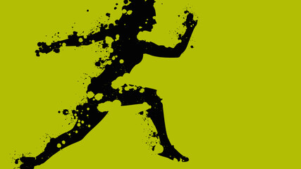 silhouette femme course à pied