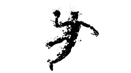 silhouette handball