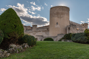 Fototapeta na wymiar The historic and famous castle of Cuellar in the province of Segovia (Spain)