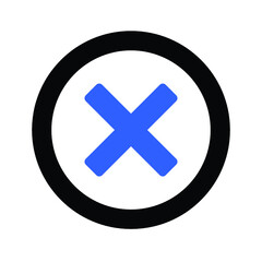 Obraz premium cross sign icon design vector