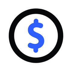 dollar sign icon design vector