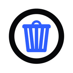 recycle bin icon designed vector
