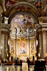 main altar in CHURCH OF SAINT IGNATIUS (Chiesa di Sant' Ignazio di Loyola) - Via di S. Ignazio, Rome, Lazio, Italy, Europe