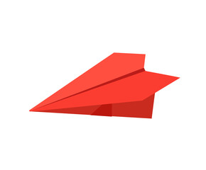 Paper airplane icon image. Vector illustration on white background.